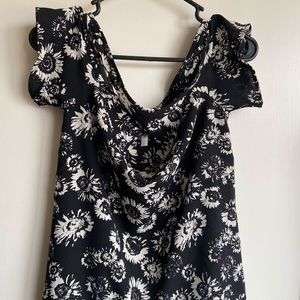 Open shoulder blouse